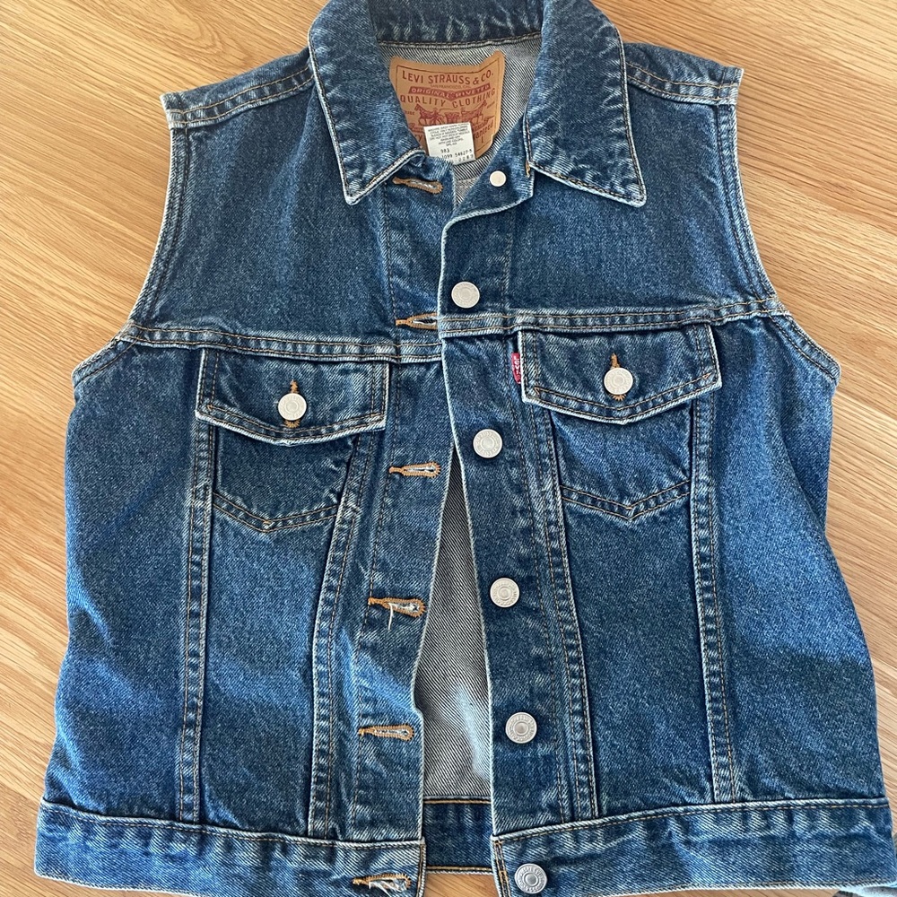 Levi’s Dark Wash Denim Vest